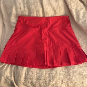 NWOT red Bolle tennis / pickleball ruffled skirt